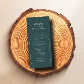 リムドスプルースモダンアーチ写真エレガントな結婚式 メニュー