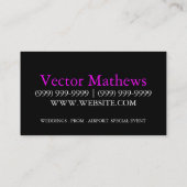 リムファンシージン運転手サービス名刺 名刺 (裏面)