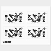 リムブレーキが仕事のサイクリング 長方形シール (シート)