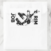 リムブレーキが仕事のサイクリング 長方形シール (バッグ)