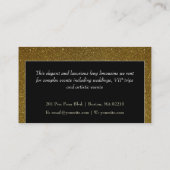 リムーレンタル及びドライバーサービス |ラグジュアリーグリッター 名刺 (裏面)