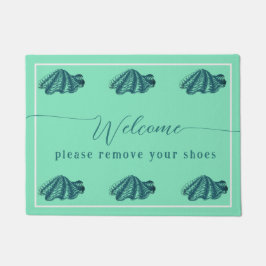リムーヴシューズビーチハウスウェルカム ドアマット