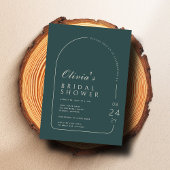 リメッドスプルースモダンアーチフォトブライダルシャワー 招待状