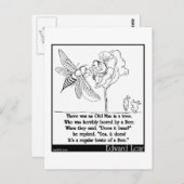 リメリックの木に住むエドワード・リアの老人 ポストカード (正面/裏面)