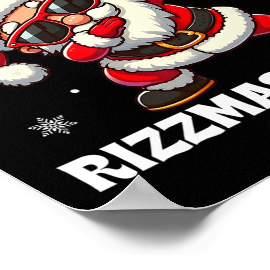 リメリーッツマスシグマススキビディリッツマスクリスマスリズ ポスター (角)