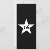 リモインシティブラック&ホワイトパーティーチケット招待状 招待状 (裏面)