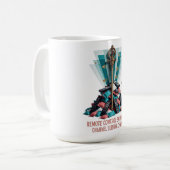 リモコン皇帝Tシャツ コーヒーマグカップ (正面左)