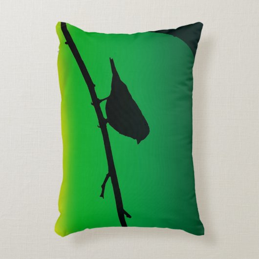 リモネンのスパローシルエット アクセントクッション (正面(垂直))