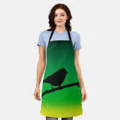 リモネンのスパローシルエット エプロン (着用した状態)