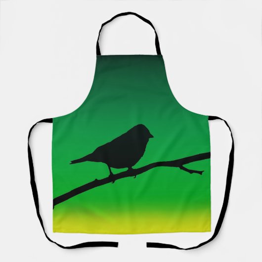 リモネンのスパローシルエット エプロン (正面)