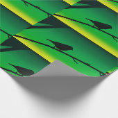 リモネンのスパローシルエット ラッピングペーパー (角)