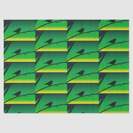 リモネンのスパローシルエット 薄葉紙 (正面)