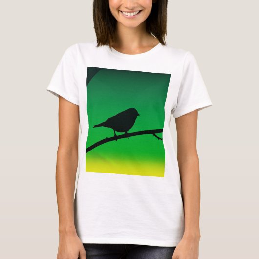 リモネンのスパローシルエット Tシャツ (正面)