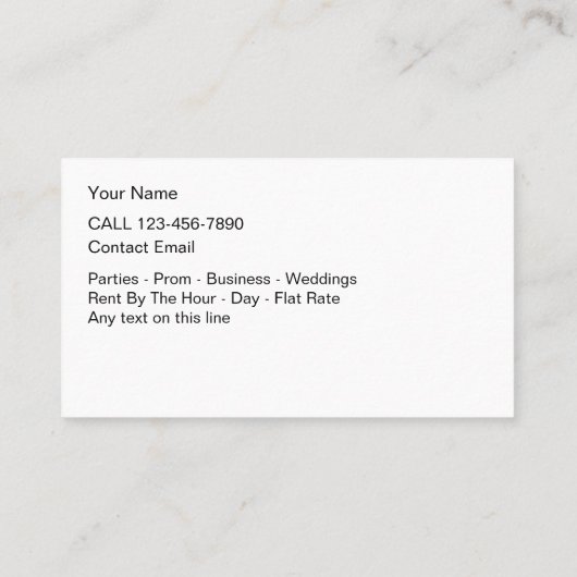 リモレンタルシンプル名刺 名刺 (裏面)