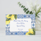 リモンチェッロ ブライダルシャワー 感謝カード (スタンド正面)