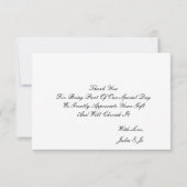 リモンチェッロ ブライダルシャワー 感謝カード (裏面)