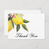 リモンチェッロ ブライダルシャワー 感謝カード (正面/裏面)