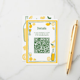 リモンチェッロ レモネード カスタム QR 結婚前お披露目会 エンクロージャーカード