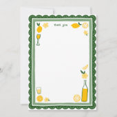 リモンチェッロ レモネード レモン オーダーメイド ブライズシャワー サンキューカード (正面)