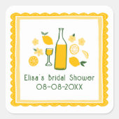 リモンチェッロ レモネード レモン オーダーメイド ブライズシャワー スクエアシール (正面)