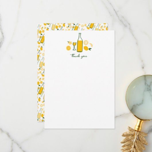 リモンチェッロ レモネード レモン オーダーメイド 誕生日 サンキューカード (正面/裏面インサイチュ)