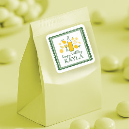 リモンチェッロ レモネード レモン カスタム 誕生日 スクエアシール