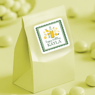 リモンチェッロ レモネード レモン カスタム 誕生日 スクエアシール