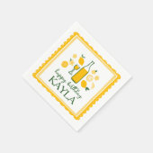 リモンチェッロ レモネード レモン カスタム 誕生日 スタンダードカクテルナプキン (角)