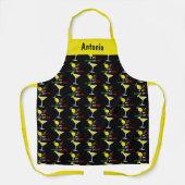リモンチェロおもしろいスピリットドリンクリピートデザイン エプロン (正面)