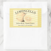 リモンチェロのラベル 長方形シール (バッグ)