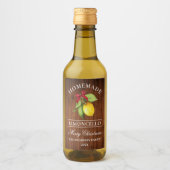 リモンチェロウッドクリスマスミニボトルラベル ワインラベル (正面)