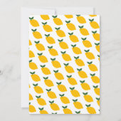 リモンチェロカスタムレモンかわいい誕生日パーティー 招待状 (裏面)