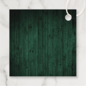 リモンチェログリーン木材プリントメリークリスマスラベル フェイバータグ (裏面)