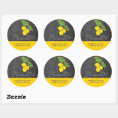 リモンチェロフェイクカルボードラベル ラウンドシール (シート)