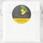 リモンチェロフェイクカルボードラベル ラウンドシール (バッグ)