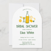 リモンチェロレモネカスタムードブライダルシャワー 招待状 (正面)