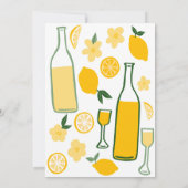 リモンチェロレモネードカスタムブライダルシャワー 招待状 (裏面)