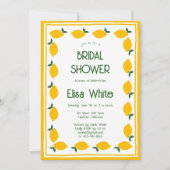 リモンチェロレモネードカスタムブライダルシャワー 招待状 (正面)
