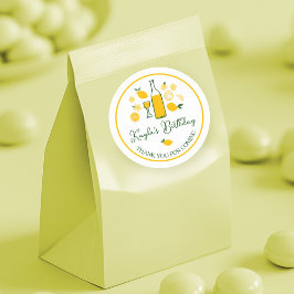 リモンチェロレモネードレモカスタムン誕生日 ラウンドシール