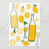 リモンチェロレモネードレモンカスタムズブライダルシャワー メニュー (裏面)