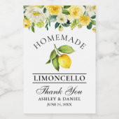 リモンチェロレモンフローラミニボトルラベル ワインラベル (シングルラベル)