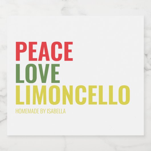 リモンチェロ飲食品ラベルセット リキュールボトルラベル (シングルラベル)