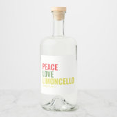 リモンチェロ飲食品ラベルセット リキュールボトルラベル (正面)