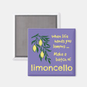 リモンチェロ・レモンリキュールのバッチ作り マグネット (正面/裏面)