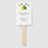 リモンチッロ ウォーターカラーレモンライム ハンドファン (裏面)