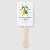 リモンチッロ ウォーターカラーレモンライム ハンドファン (正面)