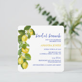 リモンIレモイタリアンン&ブルータイルシャワー招待状 招待状 (スタンド正面)