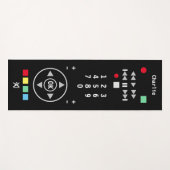 リモーおもしろいト制御TVカラフル パーソナライズされた ヨガマット (正面(横))