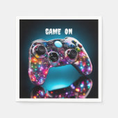 リモートでゲー鮮やかム スタンダードカクテルナプキン (正面)