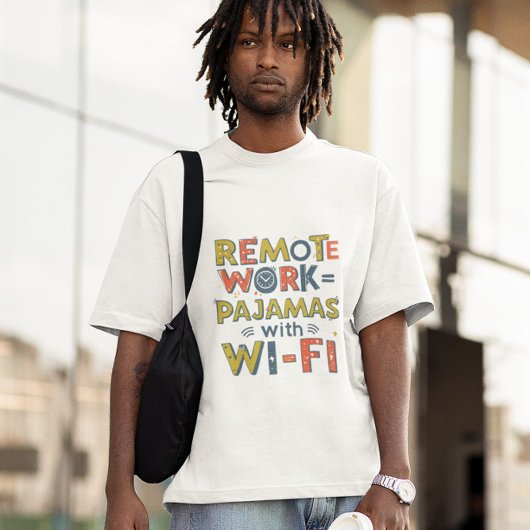 リモートオフィスのユーモア - 面白い仕事のプレゼント Tシャツ